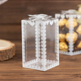 Elegant Clear Rectangle Candy Gift Boxes for Stunning Party Decor
